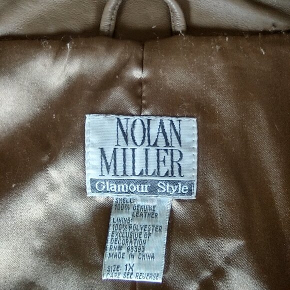 1X Nolan Miller Glamour Style Leather Jacket - Picture 8 of 9